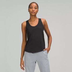 Lululemon dark gray ruched racerback